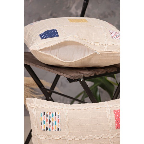 Federe in set di 2 40x40 cm Patchwork - Oyo Concept-image-1