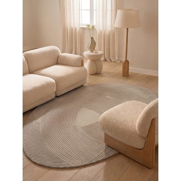 Tappeto beige in lana 160x230 cm Kensington Victoria – Ted Baker-image-1