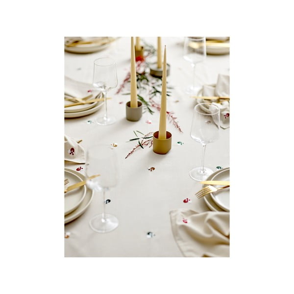 Tovaglia in cotone 140x220 cm Hearts Embloidery - Södahl-image-2