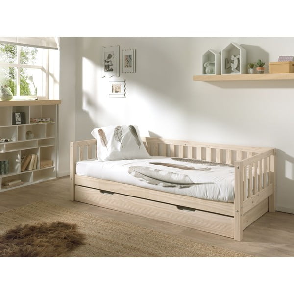 Letto per bambini 90x200 cm in colore naturale Fritz - Vipack-image-2