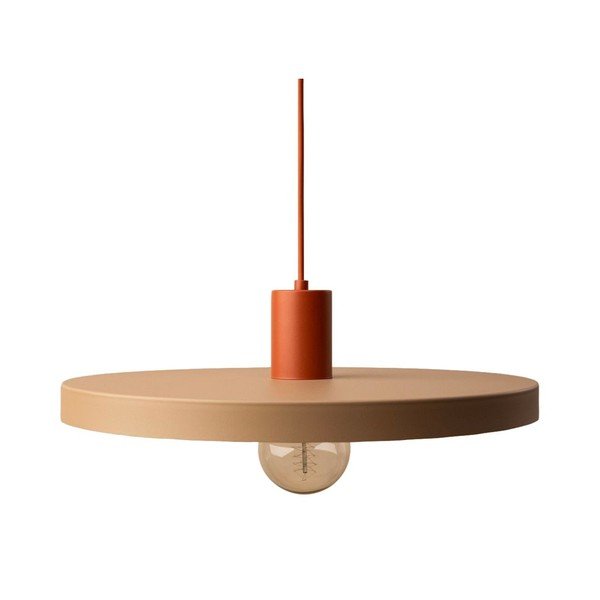 Lampadario beige in metallo ø 40 cm Ori – Micadoni 