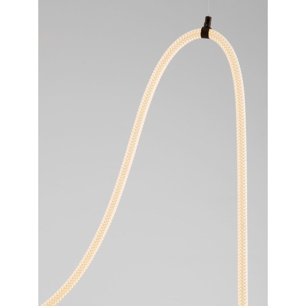 Lampadario LED bianco/nero opaco in acciaio con intensità regolabile Ilane – Nova Luce-image-2