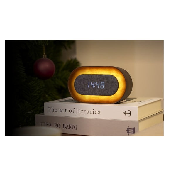 Sveglia digitale Lumos Walnut – Gingko-image-3