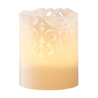 Candela LED in cera bianca, altezza 10 cm Clary - Star Trading