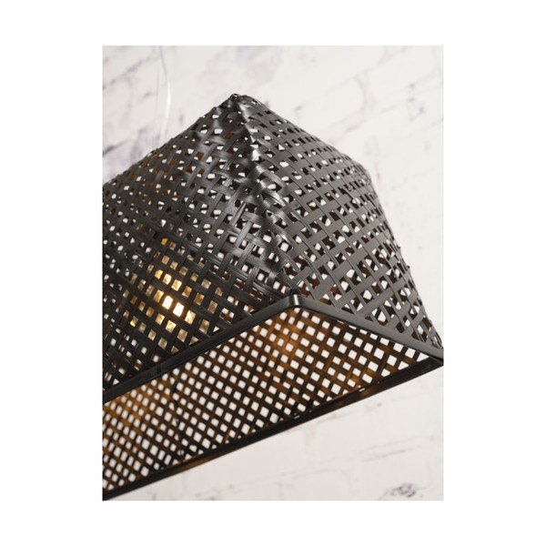 Lampada a sospensione in bambù nero Komodo - Good&Mojo-image-4