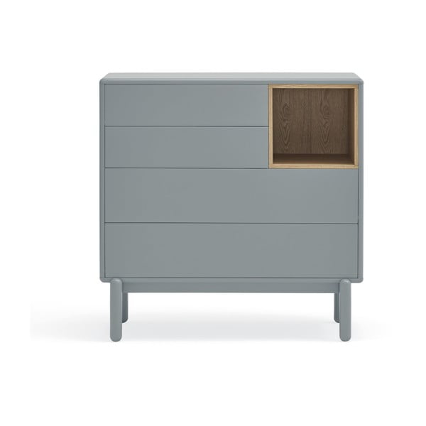 Cassettiera bassa blu-grigio 90x90 cm Corvo - Teulat