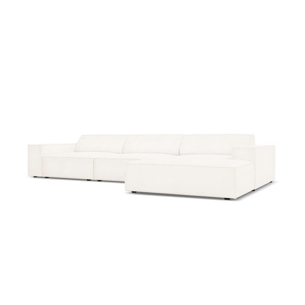 Divano angolare beige in tessuto bouclé (angolo destro) Jodie - Micadoni Home-image-4