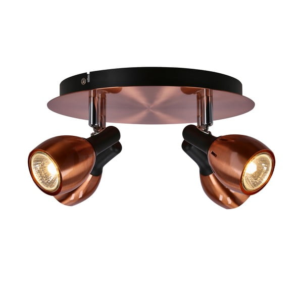 Lampada da soffitto color rame con paralume in metallo 35x35 cm Cross - Candellux Lighting-image-3