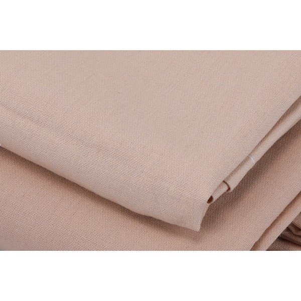 Biancheria in cotone beige per letto singolo 140x200 cm - Mijolnir-image-1