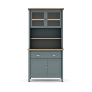 Vetrina verde/naturale in legno di pino 90x180,5 cm Misti - Marckeric