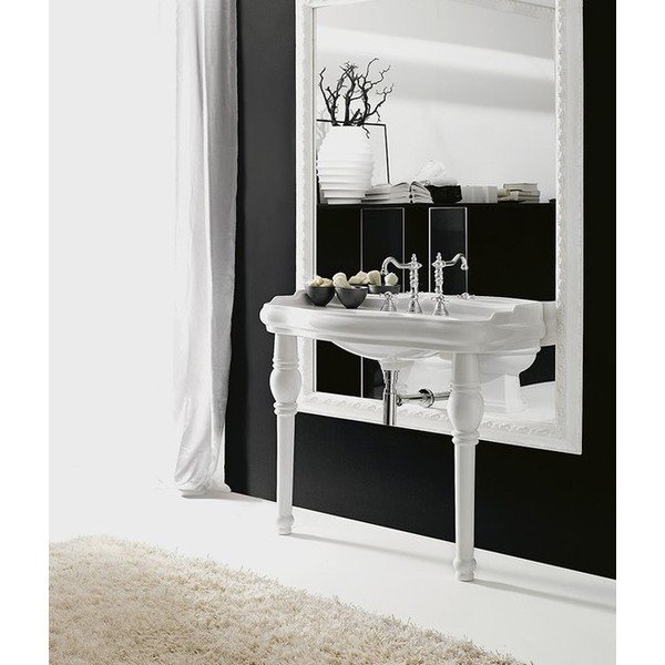 Gambe per mobili bianca in ceramica Retro – Sapho-image-1