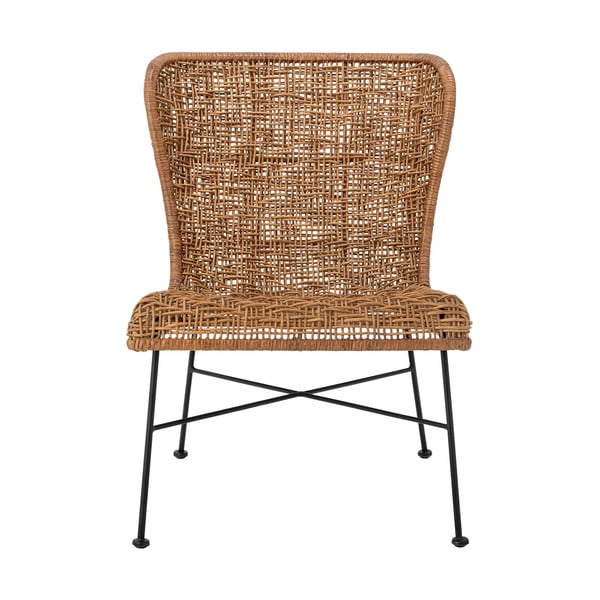 Poltrona con intreccio in colore naturale Somme - Bloomingville-image-2