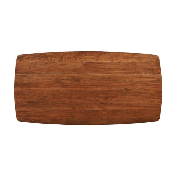 Tavolo da pranzo marrone con piano in acacia 100x220 cm Quenza - Light & Living-image-4