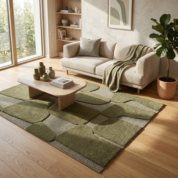 Tappeto verde scuro 160x230 cm Cairo - ESTE-image-4