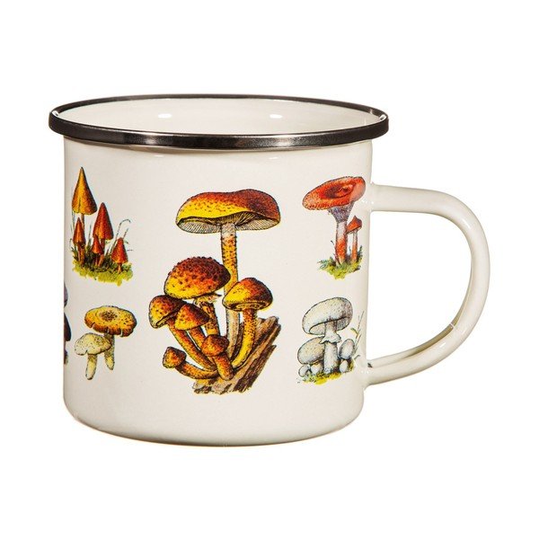 Tazza per bambini in smalto crema Vintage Mushroom - Sass & Belle