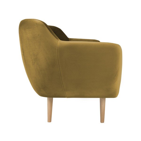 Poltrona Amelie giallo senape - Mazzini Sofas-image-1
