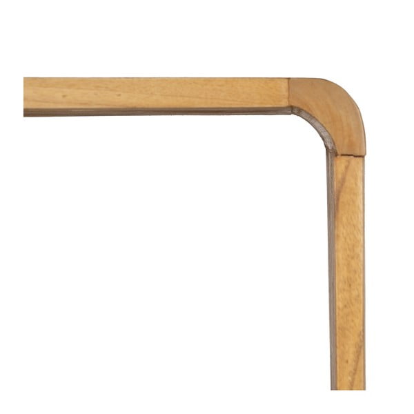 Libreria di colore naturale in legno mindi massiccio 90x150x40 cm Lysa – Ixia-image-3