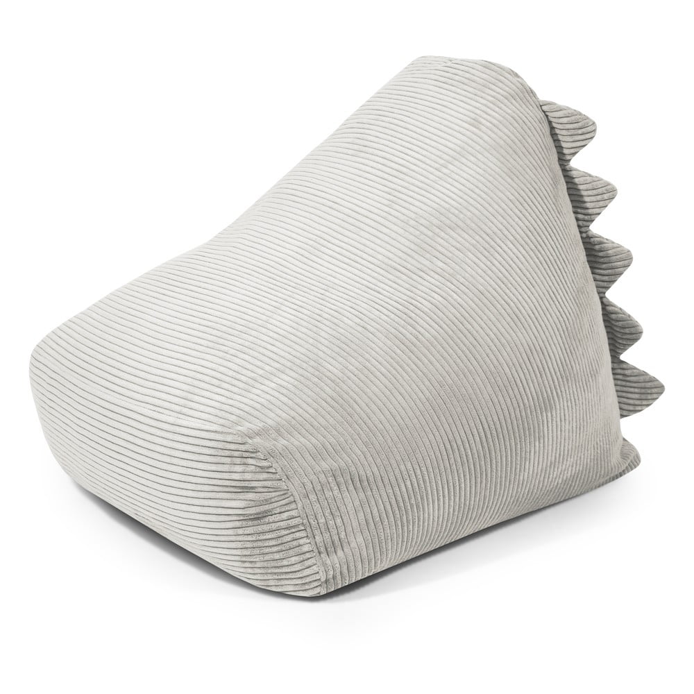 Pouf a sacco per bambini color crema con rivestimento in velluto a coste Snug 80 Dragon – SLOWDOWN | Pouf a sacco per bambini