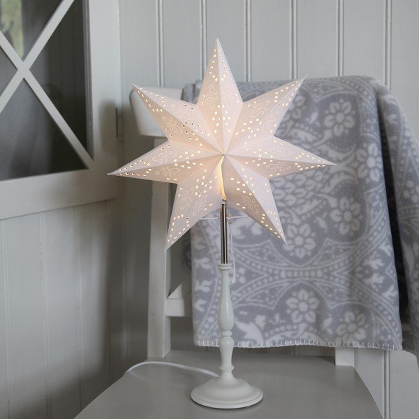 Decorazione luminosa rosa chiaro con motivo natalizio Romantic MiniStar - Star Trading-image-1