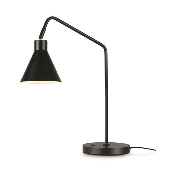 Lampada da tavolo nera con paralume in metallo (altezza 55 cm) Lyon - it's about RoMi