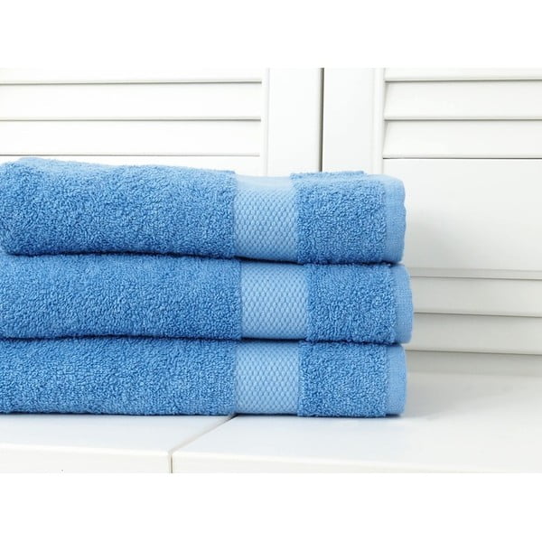 Asciugamano in spugna blu 70x140 cm Adria - B.E.S.-image-1