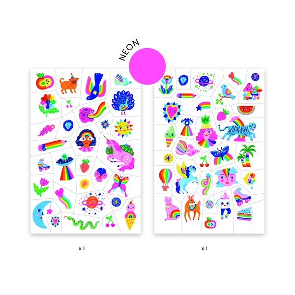 Tatuaggi per bambini Rainbow - Djeco-image-2