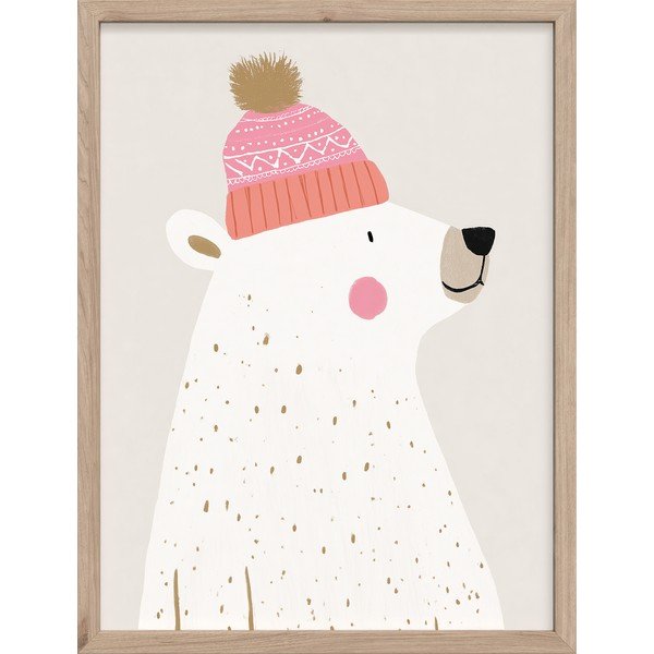 Quadro da bambini 30x40 cm White Bear – Styler
