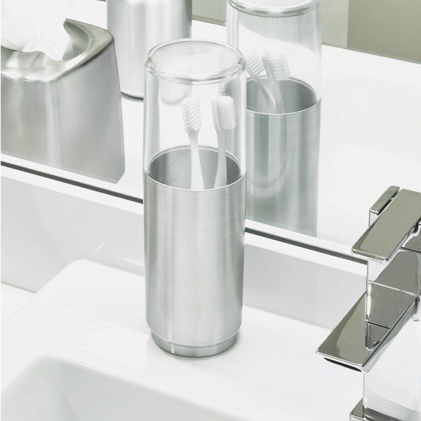 Bicchiere per spazzolino da denti con coperchio Austin - iDesign-image-2