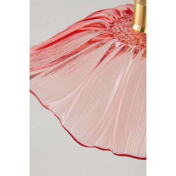 Lampadario rosso/dorato in vetro ø 30 cm Nugget – Jotex-image-4