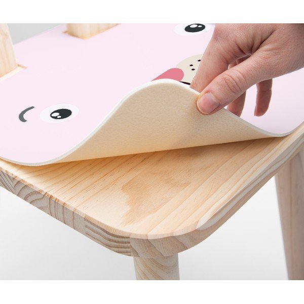 Sedia per bambini in pino massiccio Rose Bunny - Little Nice Things-image-3