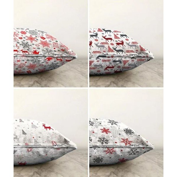 Federe decorative in set a tema natalizio 4 pz 43x43 cm Merry Christmas – Mila Home-image-1