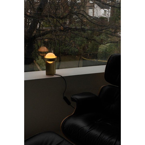 Lampada da tavolo dorata con intensità regolabile con paralume in vetro (altezza 22 cm) Loop – tala-image-4