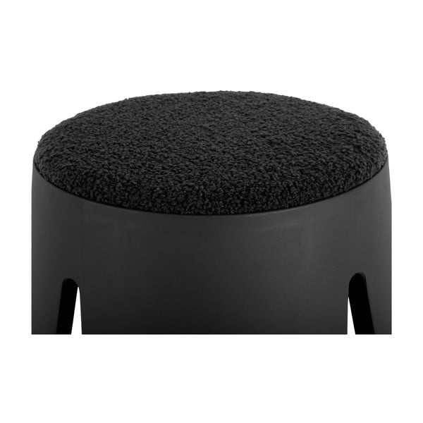 Sgabello in plastica nera Savor - Leitmotiv-image-1