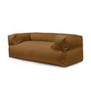 Puof a sacco marrone con rivestimento in bouclé Sofa MooG – SLOWDOWN