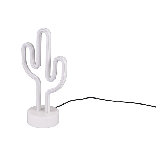 Lampada da tavolo a LED bianca (altezza 29 cm) Cactus - Trio