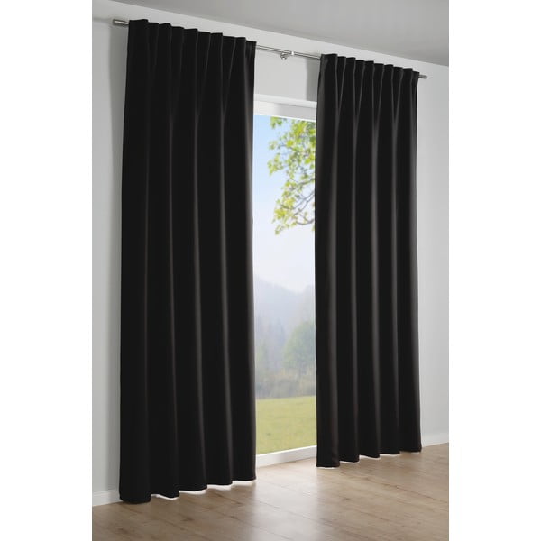 Tenda nera oscurante 140x245 cm Dimout - Gardinia-image-1