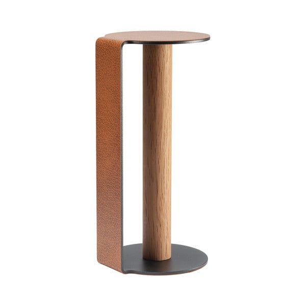 Portarotolo da cucina verticale di colore naturale ø 13 cm Bull XL – LIND DNA