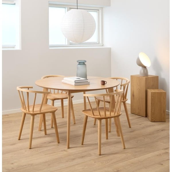 Sedie da pranzo in colore naturale Ida - Actona-image-1