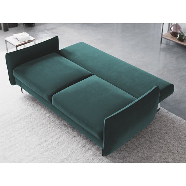 Divano letto verde petrolio con contenitore Vermont - Cosmopolitan Design-image-3