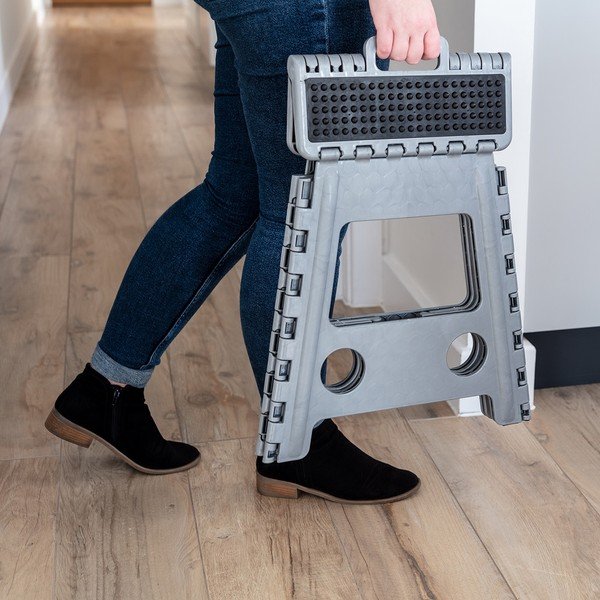 Sedia alta grigia Step Stool - Addis-image-4