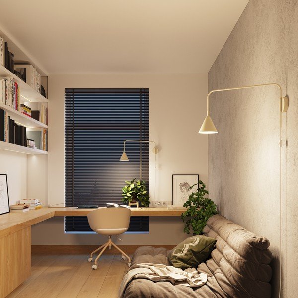 Lampada da parete color crema con alimentazione a corrente ø 14 cm Zylo – Sollux-image-3