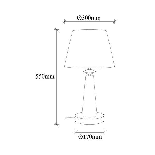 Lampada da tavolo in metallo color oro Opviq luci Samuel - Opviq lights-image-1