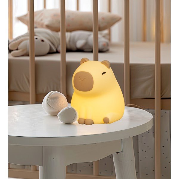 Luce notturna per bambini giallo chiaro Capybara – Fischer & Honsel-image-3