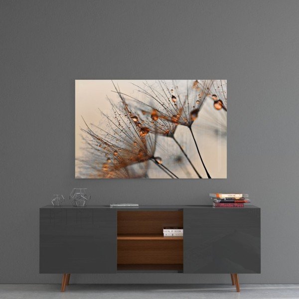 Pittura su vetro , 72 x 46 cm Cinnamon Dandelion - Insigne-image-1
