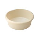 Lavorazione rotonda in plastica color crema, ø 34 cm - Addis