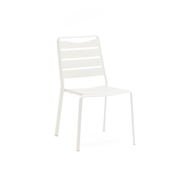 Set di 4 sedie da giardino in metallo bianco Spring - Ezeis