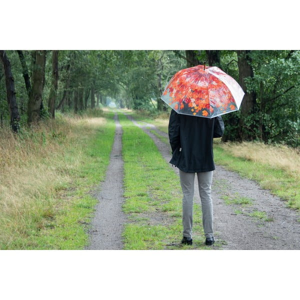 Ombrello trasparente Ambiance Birdcage Fall Leaves, ⌀ 93 cm - Esschert Design-image-3