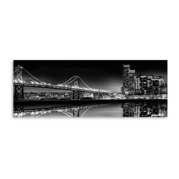 Quadro su tela Ponte d'argento, 60 x 150 cm - Styler