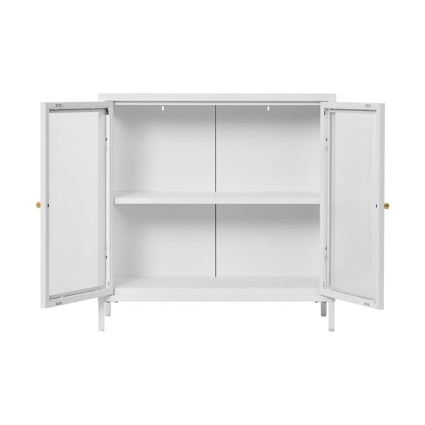 Vetrina in metallo bianco 80x80 cm Dalby - House Nordic-image-3