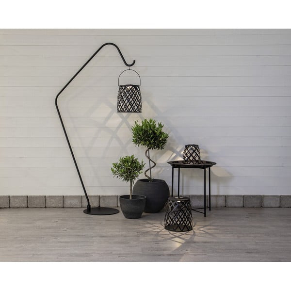 Lanterna LED nera, altezza 20 cm Calabria - Star Trading-image-1